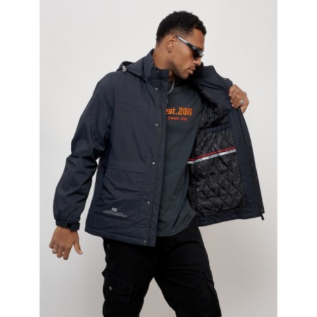 Sports male jacket, size 50, dark blue color-14