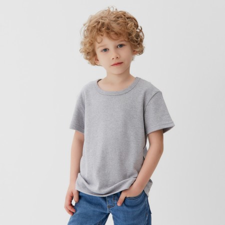Children's T-shirt KAFTAN "BASIC Line", p. 34 (122-128 cm), gray