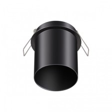 Lamp built -in Novotech. Butt, 50W, GU10, 78x68x68 mm, black color