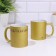 Sublimation mug "Drill", gold glitter
