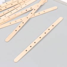 Holder for fastening a wick with 7 holes wood 18x1x0.2 cm