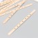 Holder for fastening a wick with 7 holes wood 18x1x0.2 cm