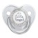 Nipple - orthodontic dummy, Little Angel, with a cap, +12 months, silver, rhinestones