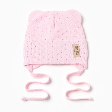 Children's hat Minaku, rr 42-44, pale pink color-3