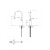 Bronze de Luxe 9015BR shell mixer, single -leaf, pour 200 mm, brass, bronze