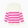 Female jumper Minaku: Casual Collection Ecrury/Fuchsia color, size 46