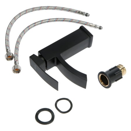 Zein Z2738 sink mixer, square, Ceramics cartridge 35 mm, black-8