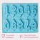 Baking uniform “Figures”, silicone, 26 × 21 cm, 10 cells (7 × 4 cm), color mix