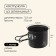 Set of tourist utensils Maclay: gas stove, 2 pots, sponge-lufa