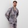Pajama men's (shirt and trousers) kaftan "Dragon" size 48, gray