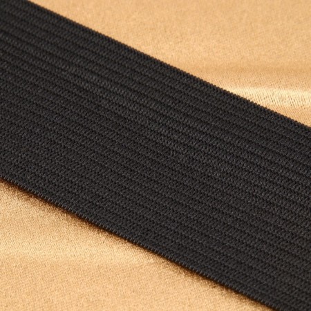 Knitted elastic, 40 mm, 25 ± 2 m, black color-1