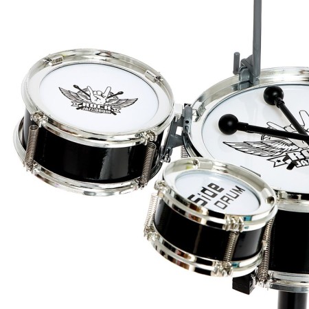 Drum installation "hard-rock", 5 drums, 1 plate, black color-6