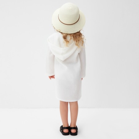 Shirt (poncho) Children's minku color white, height 110 cm-4