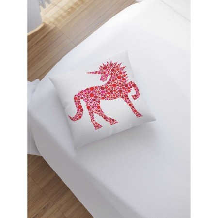 Decorative pillowcase "Bubble unicorn", on a zipper, size 45x45 cm-1
