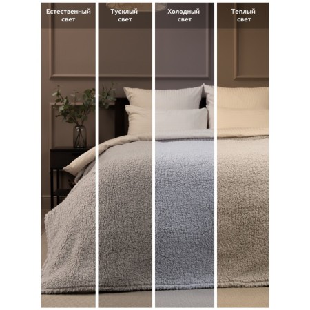 Texrepublic blanket, size 200x220 cm, gray color-3