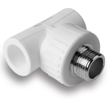 Combined Aqualink, polypropylene tee, d = 25 mm x 3/4 ", external thread