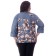 Female blouse, size 46, gray color