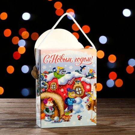 Gift box "Kitten in a boot" 14 x 5.5 x 19 cm-1