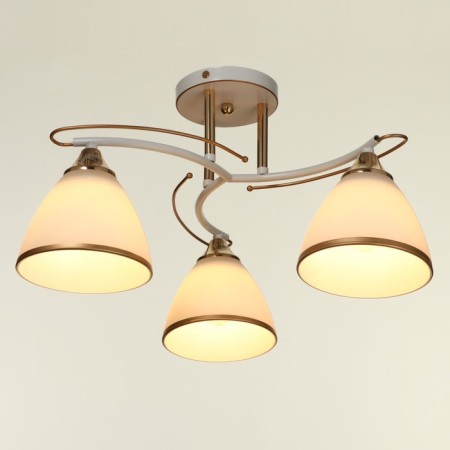 Sarri gallop chandelier 3x60W E27 white gold 25x43x43 cm.-1
