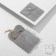 Enlargon envelope velvet, 7*7cm, dark gray color