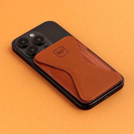 Windigo magnetic wallet, Magsafe support, for iPhone 12/13/14/15, maple brown-11