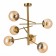 Ceiling EVOLUCE lamp. Sle1099-312-06. Velio. 6x60 watts, E27, 50x50x60 cm, brass color