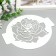 Plastic stencil "Rose" D 14 cm