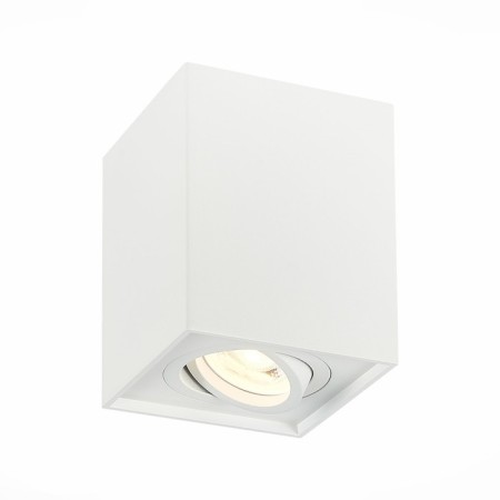 Ceiling lamp ST LUCE. ST109.507.01. 1x50 W, GU10, 10x10x12.3 cm, white color
