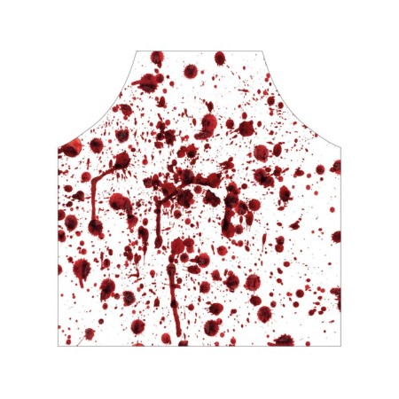 Apron of a kitchen with a photocrint "Blood traces", adjustable, size OS-2
