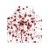 Apron of a kitchen with a photocrint "Blood traces", adjustable, size OS