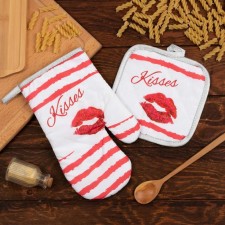 Kisses kitchen set Kisses seize 17*17 cm, mittens-output 26*16 cm, 100% p/e