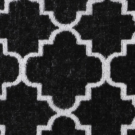 Terry Ethel "Ornament" white on black, 50x90 cm, 100% cotton, 420 g/m2-3