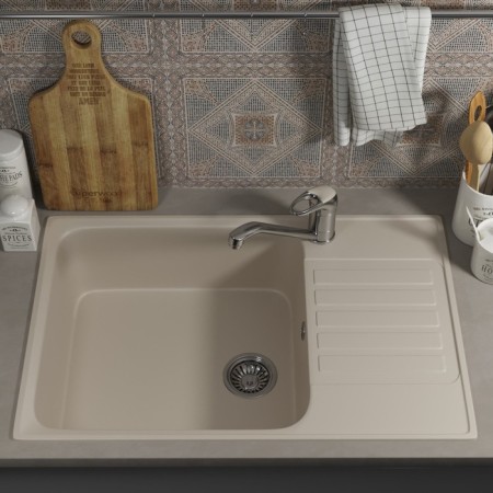 Kitchen carrier made of stone Uperwood UPD-400, 740x480 mm, rectangular, lungs color-1