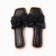 Women's slippers with an open nose, size 40-41, black color
