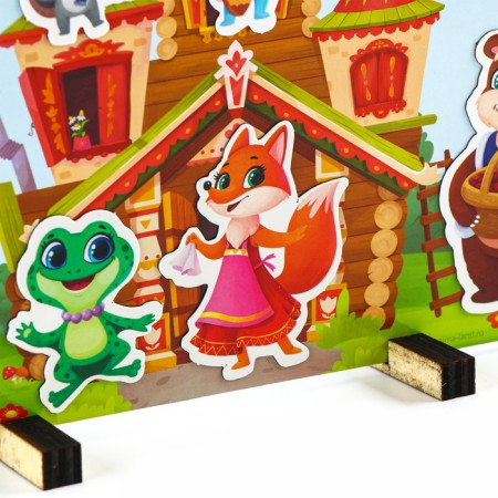 A set of developing magnets. Theater based on the Russian folk tale "Teremok"-3