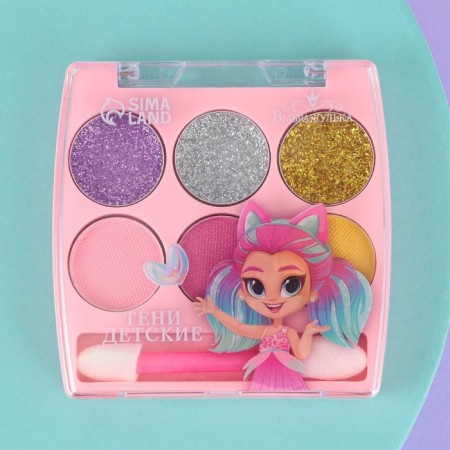 Children's shadows for the eyelids with an applicator, 6 colors-1