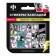 Bookmarks with adhesive edge (stickers) 15 x 55 mm, 5 colors of 25 sheets, plastic, Phoenix "Girl"