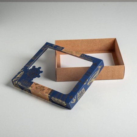 Gift box, packaging, "sea", 23.5 x 20.5 x 5.5 cm-2