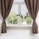 A set of curtains for the kitchen with sequences of Ethel "Kitchen", brown color, 150x180 cm - 2 pcs