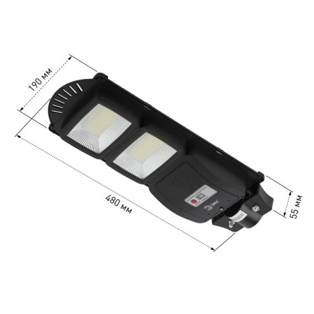 Console lamp era on a sunny battery with a motion sensor of theip65, 40w, 700lm, 5000k, black-9