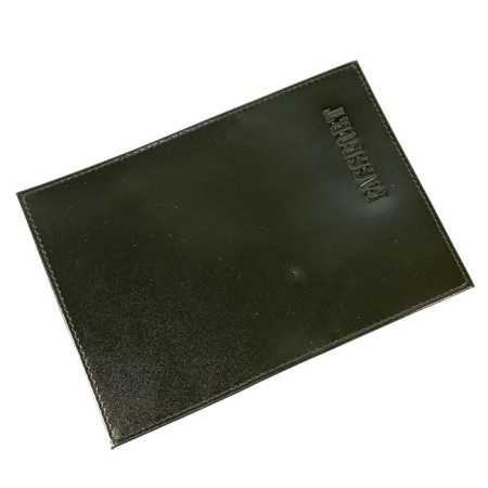 Passport cover, card for cards, black color