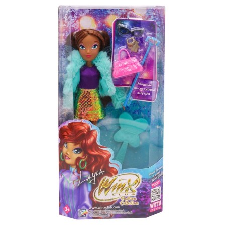 Winx Club Fashion Line Carriage Doll, with wings and accessories, 24 cm