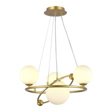 Suspended EVOLUCE lamp. Sle2210-203-04. Artu. 4x5 watts, G9, 4000K, 50x50x41 cm, gold color