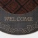Rug of the groomed semicircular shade "Welcome Pattern", 45 × 74 cm