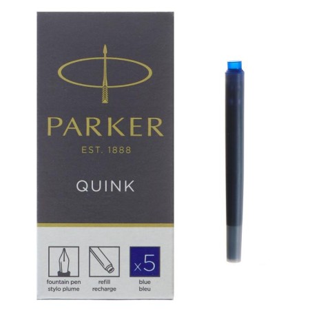 A set of cartridges for Parker Z11, 5 pieces, blue ink