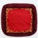 A bed with an side "Red pattern", 42 x 42 x 5 cm
