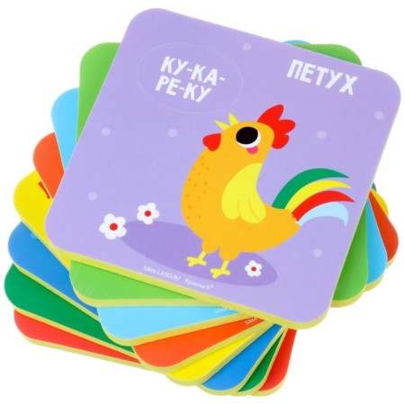 Soft puzzle for kids “Who says?”, 8 puzzles, crush me-11