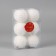 Set of balls plastic D-6 cm, 6 pcs "Benefit" White