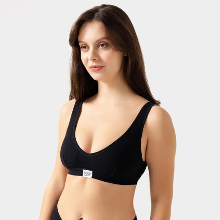 Feminine bustier, black color, size 44 (s)