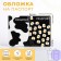 Gift set: 2 covers for passport, white/black color
